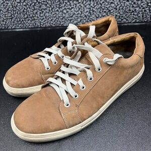 Peter Millar Crown Nubuck Sneakers Shoes‎ Men 9.5M Brown Lace Up MF19F05